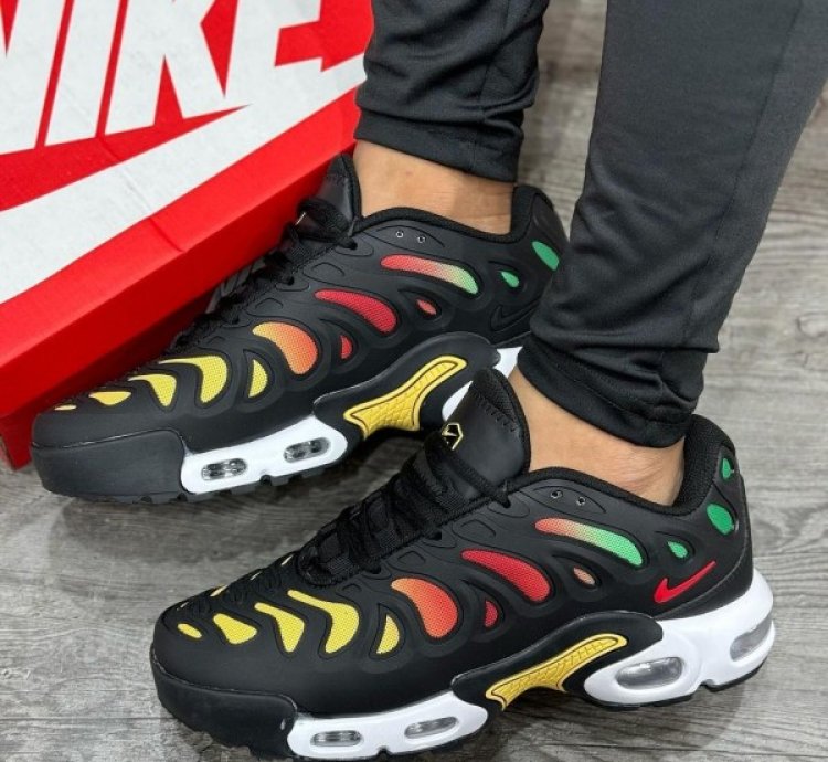 Nik E Air Max Plus Rainbow Running Shoes