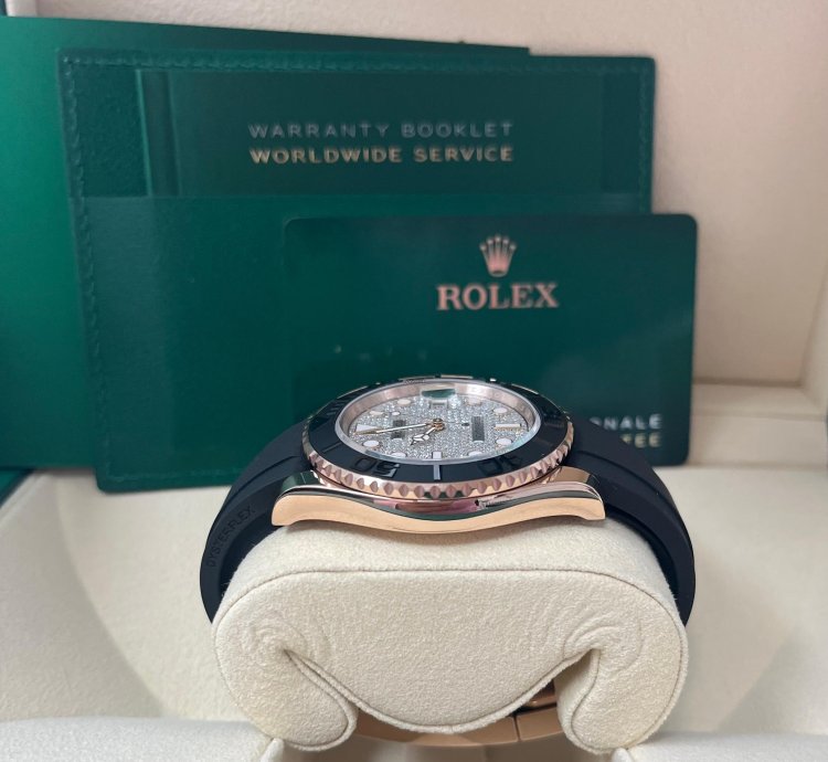 Rolex Yacht-master 40 Rose Gold Pave Diamond Dial 126655