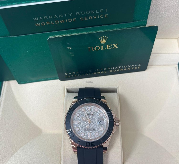 Rolex Yacht-master 40 Rose Gold Pave Diamond Dial 126655