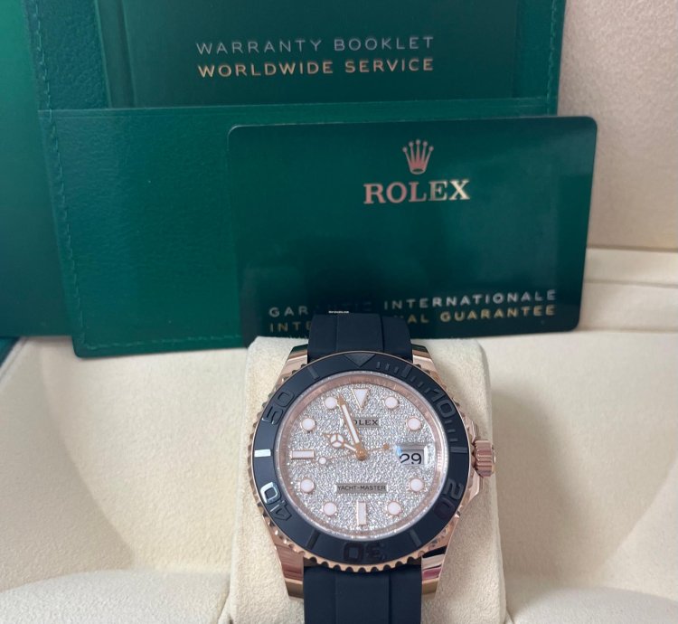 Rolex Yacht-master 40 Rose Gold Pave Diamond Dial 126655