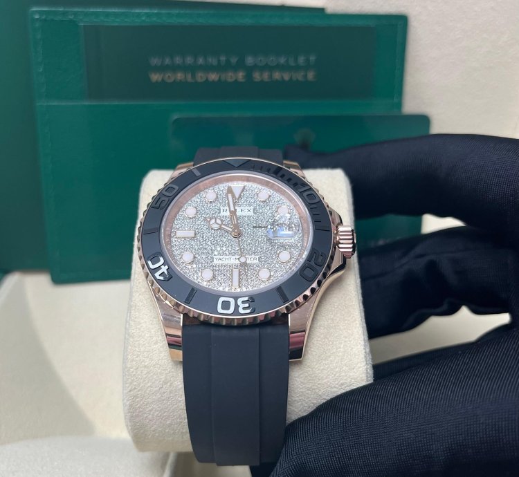 Rolex Yacht-master 40 Rose Gold Pave Diamond Dial 126655