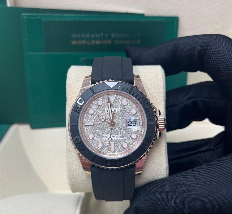 Rolex Yacht-master 40 Rose Gold Pave Diamond Dial 126655
