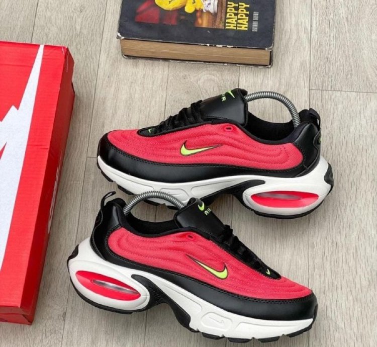 Nik E Air Max Portal Red Running Shoes