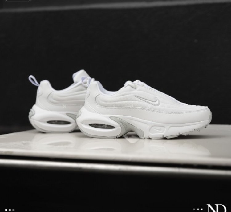 Nik E Air Max Portal Trainer Pure White Running Shoes