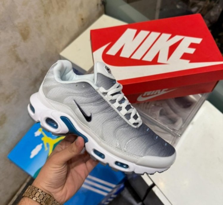 Nik E Air Max Tn Sail Grey Running Shoes
