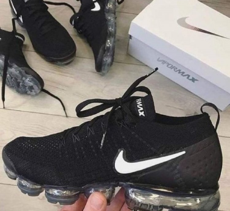 Nik E Air Vapormax Flyknit 20 Black Running Shoes