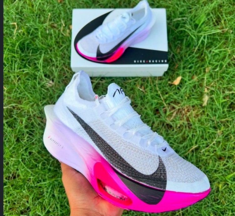 Nik E Air Zoom Alphafly 3 White Purple Running Shoes