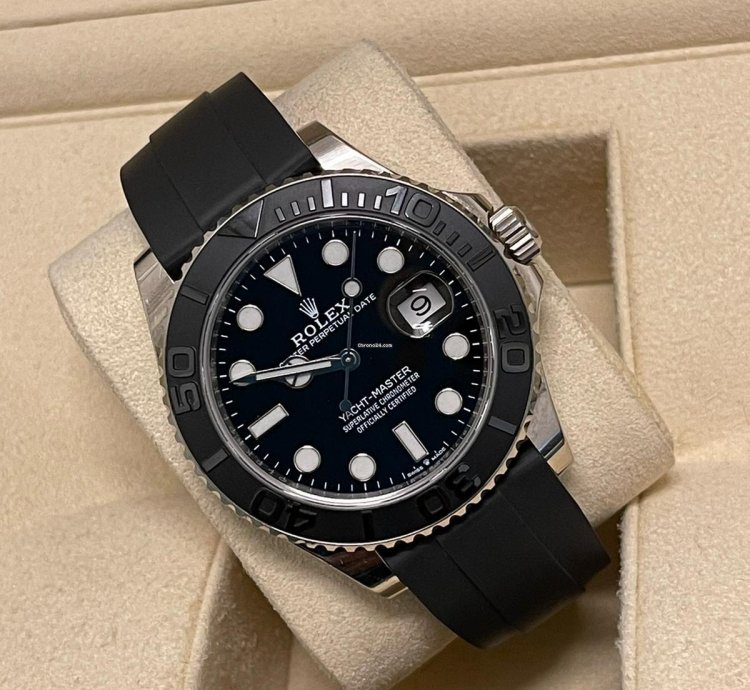 Rolex Yacht-master 42 2020 White Gold Yacht-master 42 Oysterflex Unworn Box And Papers 226659