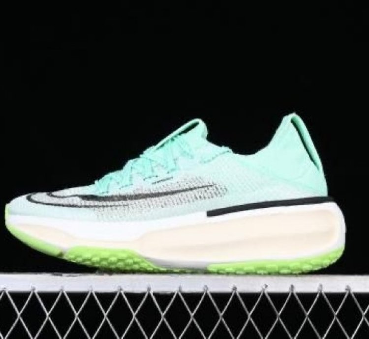 Nik E Air Zoom Z Alphafly Green Running Shoes