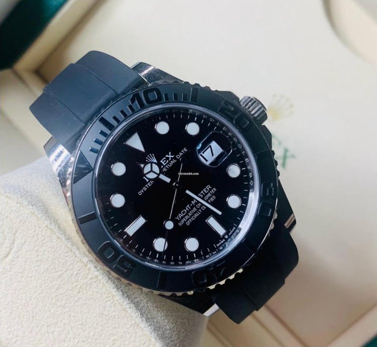 Rolex Yacht-master 42 2021 White Gold Yacht-master 42 Oysterflex Excellent Condition Box Papers 226659