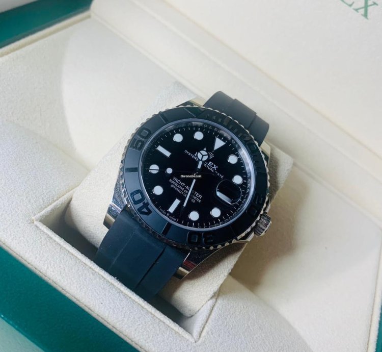 Rolex Yacht-master 42 2021 White Gold Yacht-master 42 Oysterflex Excellent Condition Box Papers 226659