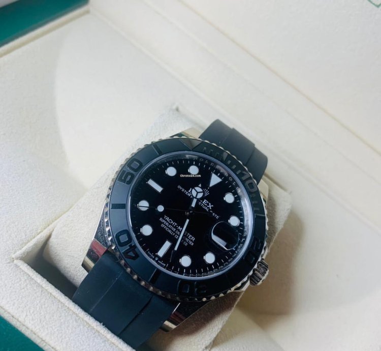 Rolex Yacht-master 42 2021 White Gold Yacht-master 42 Oysterflex Excellent Condition Box Papers 226659