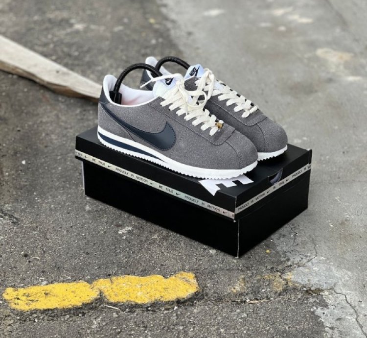 Nik E Cortez 23 Suede Georgetown Grey Sneakers