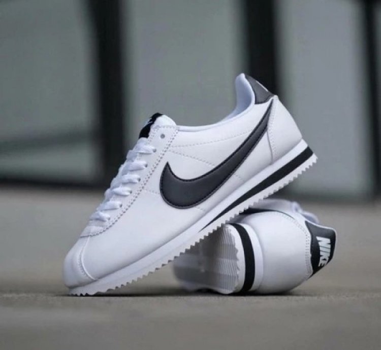 Nik E Cortez Classic White Black Sneakers