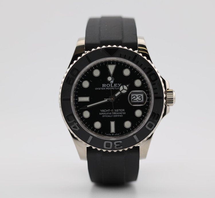 Rolex Yacht-master 42 2021 Yacht Master 42 White Gold Oysterflex 226659