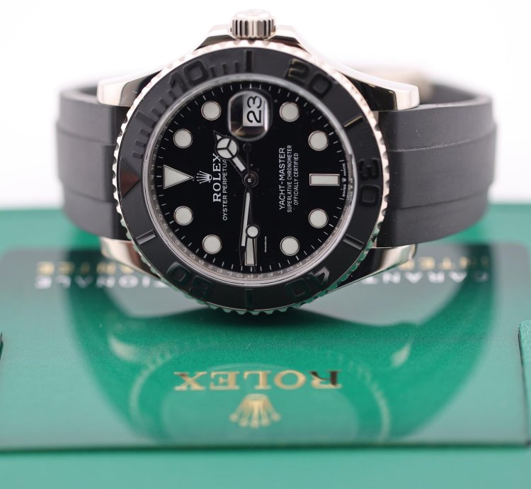 Rolex Yacht-master 42 2021 Yacht Master 42 White Gold Oysterflex 226659