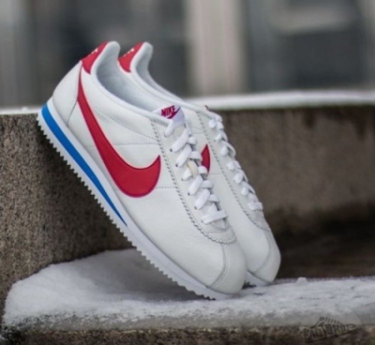 Nik E Cortez Classic White Red Sneakers