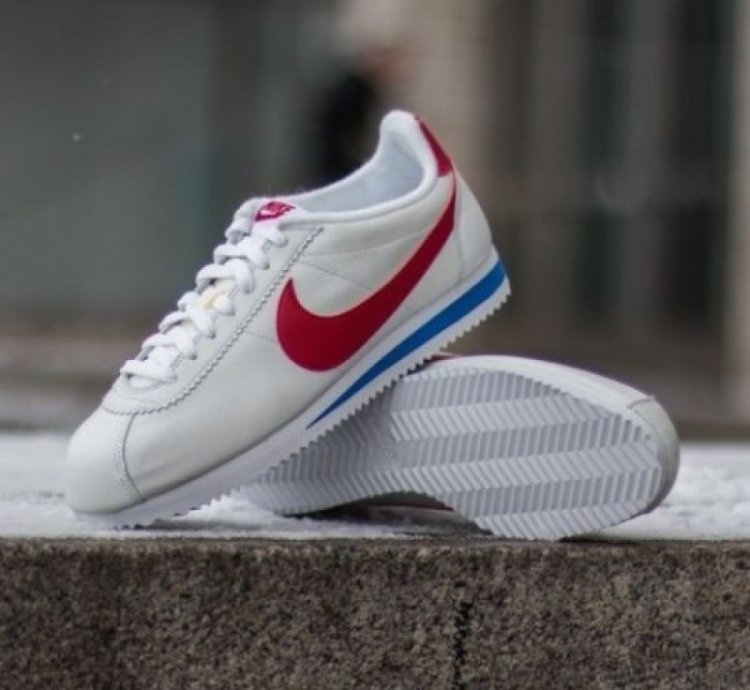 Nik E Cortez Classic White Red Sneakers