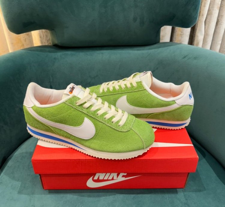 Nik E Cortez Vintage Chlorophyll Sail Light Photo Blue Sneakers