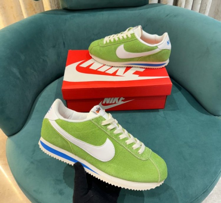 Nik E Cortez Vintage Chlorophyll Sail Light Photo Blue Sneakers
