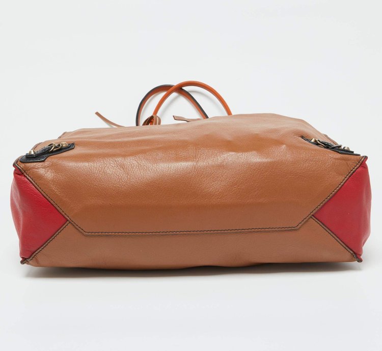 Balenciaga Multicolor Leather Papier A5 Tote