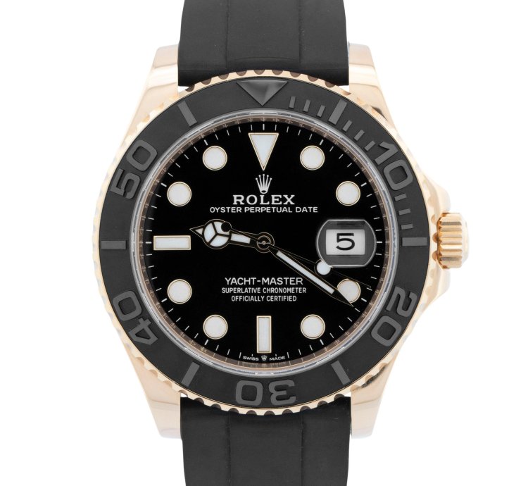 Rolex Yacht-master 42 2022 New Papers Rolex Yacht-master Yellow Gold Oysterflex 42mm 226658 Watch Box