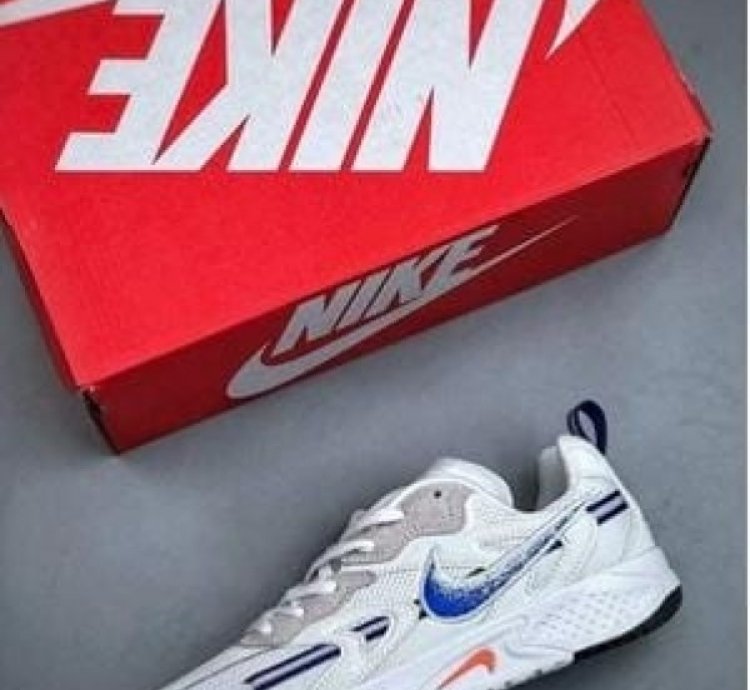 Nik E Jam Electric White Blue Sneakers