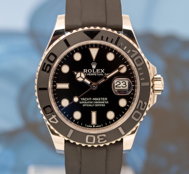 Rolex Yacht-master 42 2023 Yacht Master 42 226659 White Gold Black Dial Oysterflex