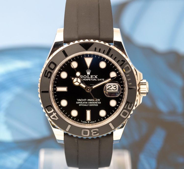 Rolex Yacht-master 42 2023 Yacht Master 42 226659 White Gold Black Dial Oysterflex