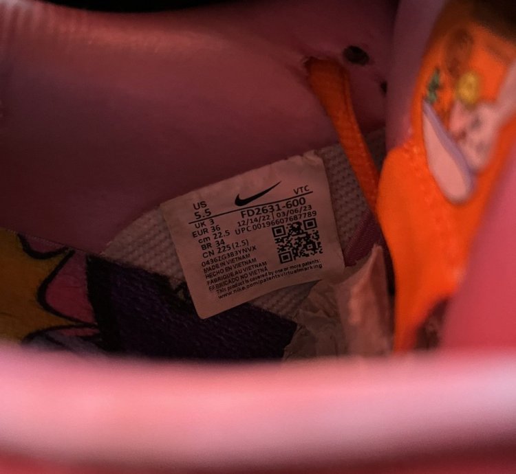 The Powerpuff Girls Dunk Pro Sb Qs Low Blossom Size 5 5y