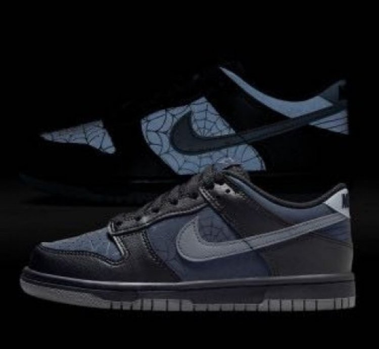 Nik E Sb Dunk Black Spider Man Basketball Sneakers