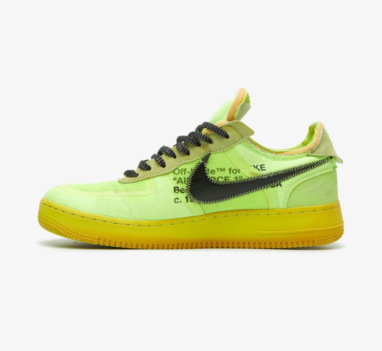 The Ten Acid Green Air Force 1 Low Sneakers
