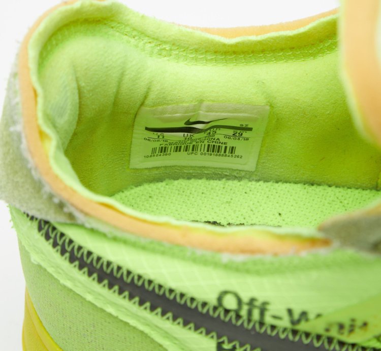 The Ten Acid Green Air Force 1 Low Sneakers