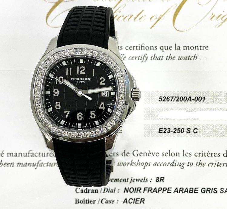 Patek Philippe Aquanaut Luce Stainless Steel Black Arabic Dial 5267 200a-001