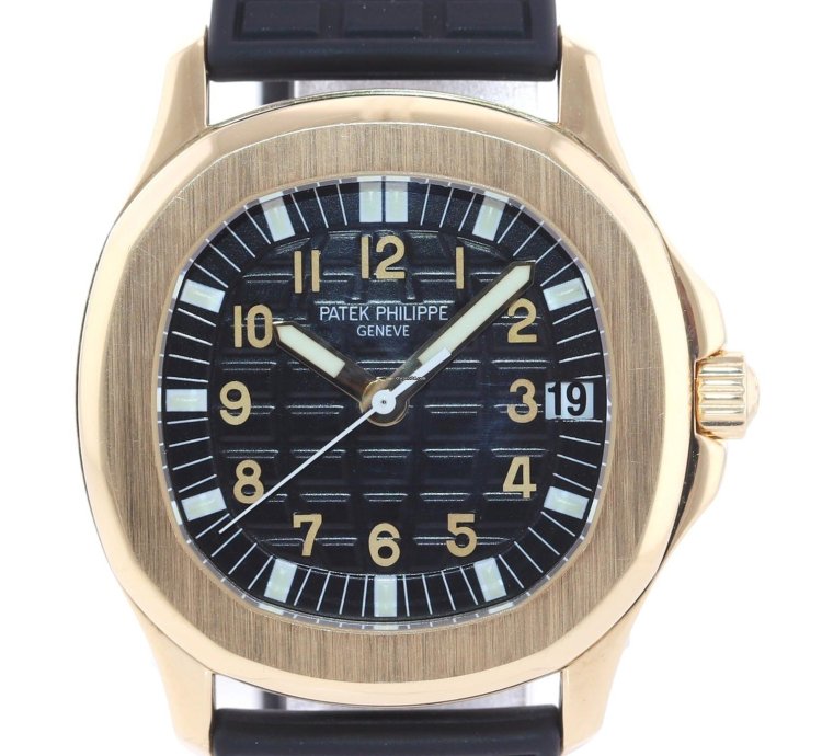 Patek Philippe Aquanaut Mint 5066j Aquanaut Black Rubber 5066j Yellow Gold 36mm Watch