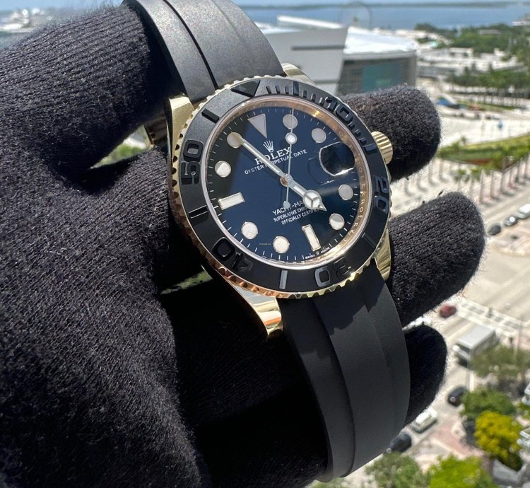 Rolex Yacht-master 42 2025 Yacht-master 42 226658 18k Yellow Gold Ceramic Bezel Oysterflex