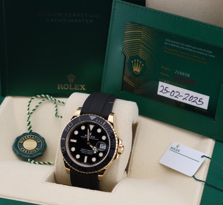 Rolex Yacht-master 42 2025 Yacht-master 42 226658 18k Yellow Gold Ceramic Bezel Oysterflex