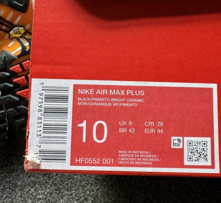 Tiger Retro 2024 Nike Air Max Plus Tn - Ds