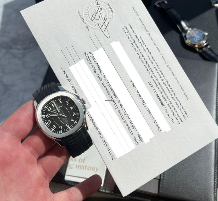 Patek Philippe Aquanaut Pre-owned Aquanaut Black Dial 5167a-001