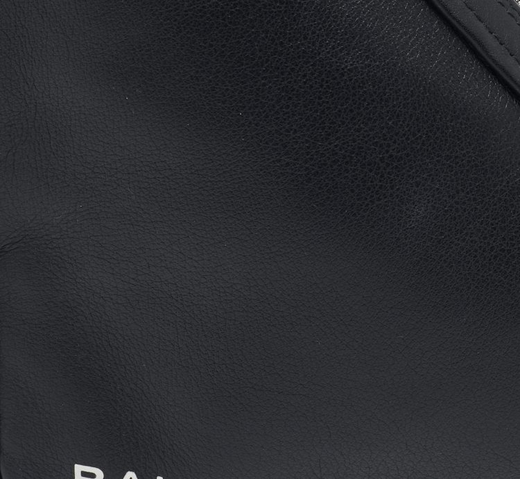 Balenciaga Black Leather Triangle Pouch