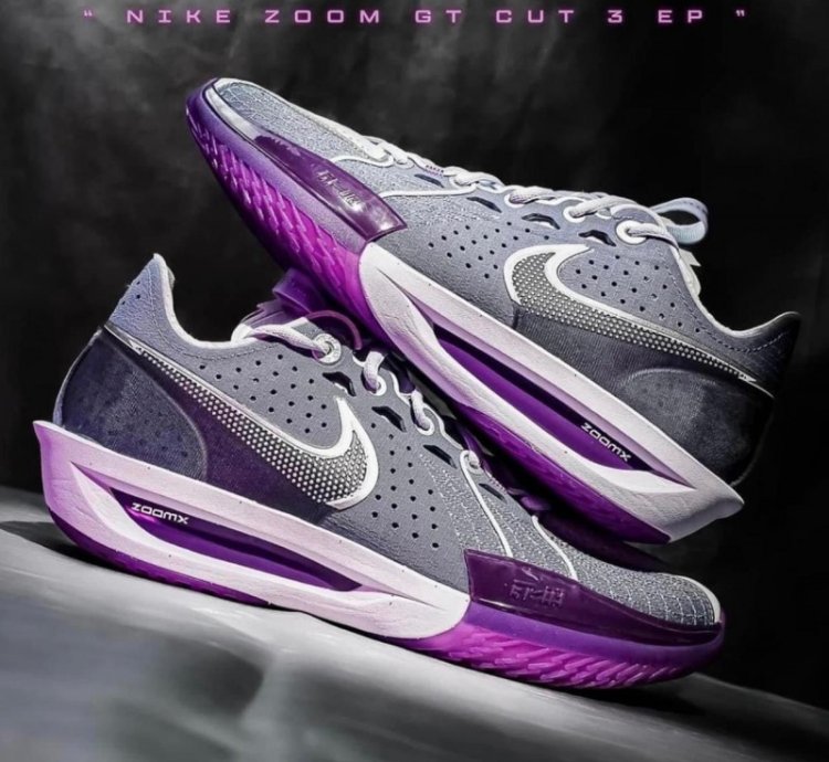 Nik E Zoom Gt Cut 3 Be True Purple Running Shoes