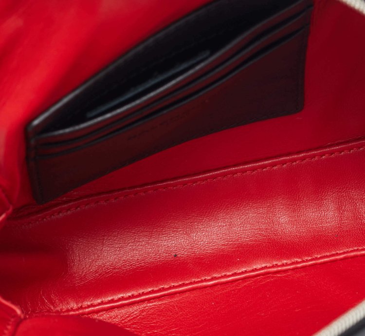 Balenciaga Black Leather Triangle Pouch