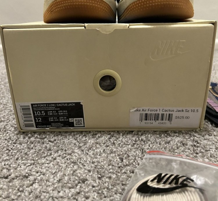 Travis Scott Air Force 1 Fossils Cactus Jack Nike