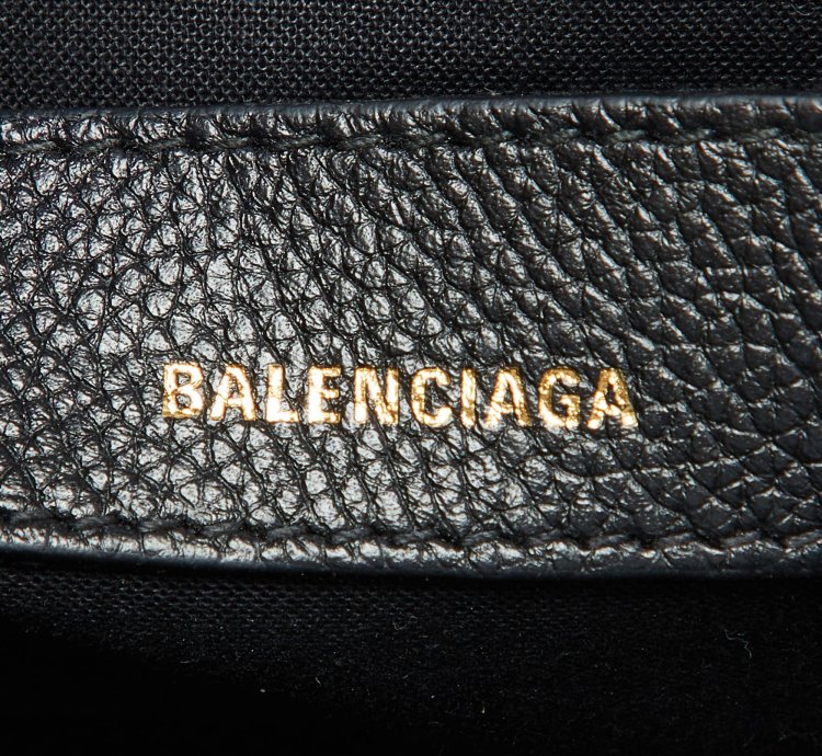 Balenciaga Black Leather Xxs Ville Satchel
