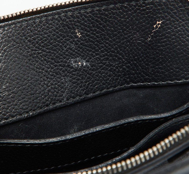 Balenciaga Black Leather Xxs Ville Satchel