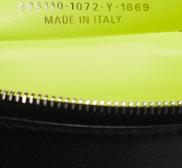 Balenciaga Black Leather Zip Pouch