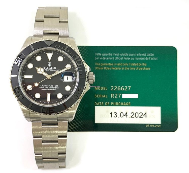 Rolex Yacht-master 42 226627-0001 Titanium With Black Dial Watch 2024