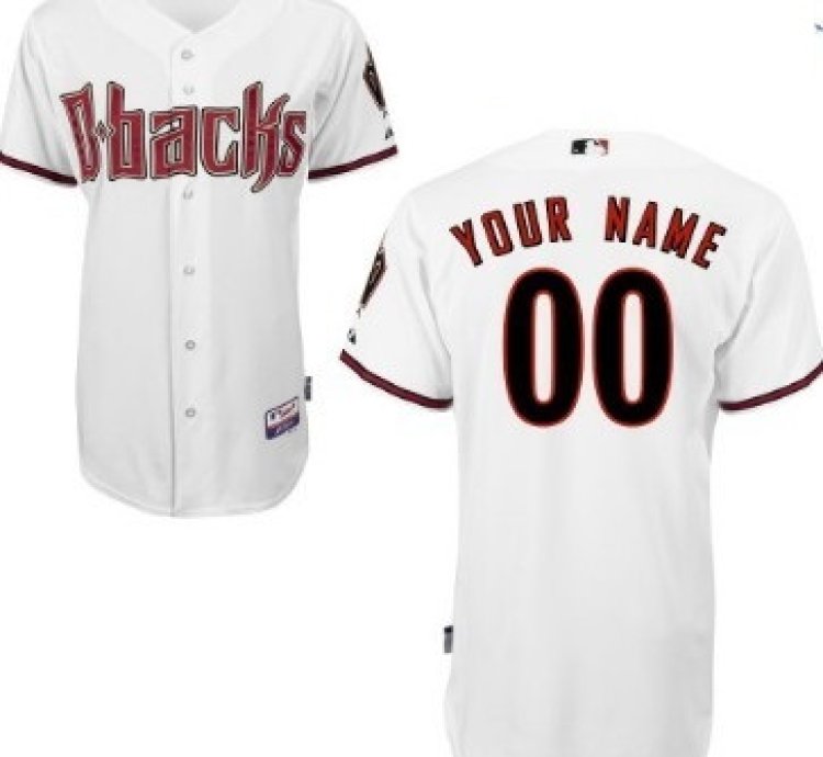 Arizona Diamondbacks Customized White Jersey