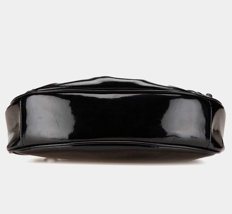Balenciaga Black Patent Leather Motocross Le Cagole Xs Shoulder Bag