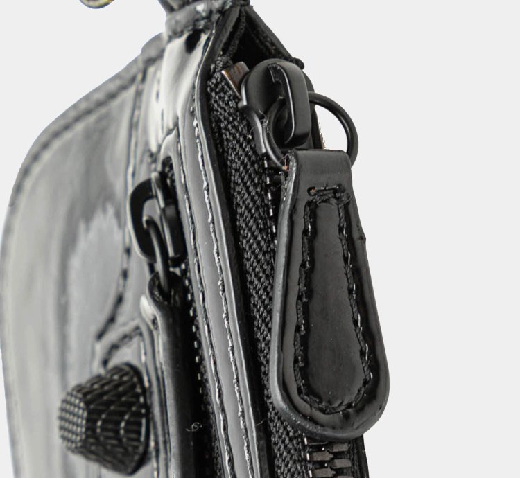 Balenciaga Black Patent Leather Motocross Le Cagole Xs Shoulder Bag